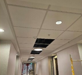 Acoustical ceiling installation